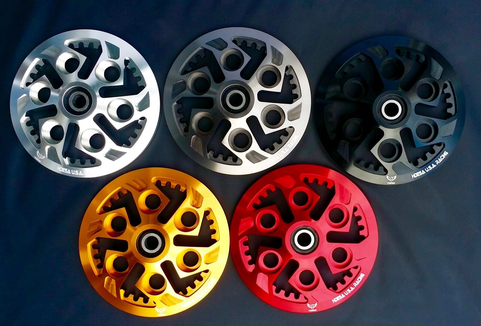HDESA USA Billet Clutch Pressure Plate For Ducati 748 996 998 1098 – Gold/Black/Red/Silver/Gunmetal